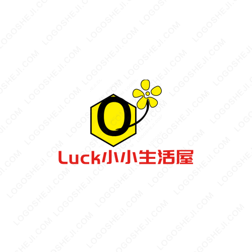 Luck小小生活屋logo设计