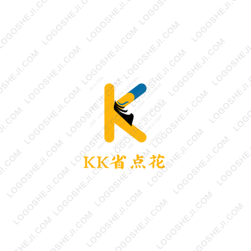 KK省点花logo设计